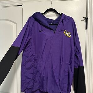 Nike LSU Purple and Black Hooded Jacket